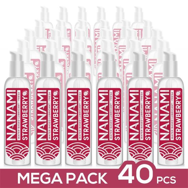 Nanami Pack de 40 Water Based Lubricant Strawberry 150