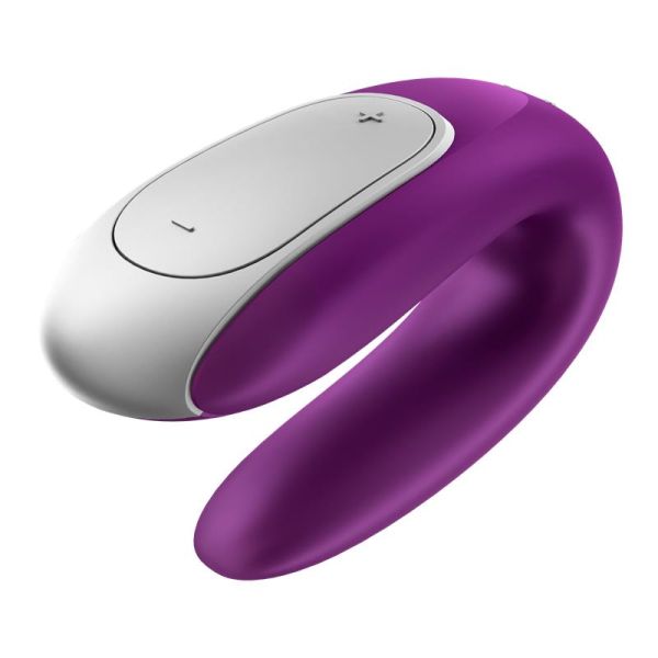 Satisfyer Double Fun Vibrator für Paare (Violett)