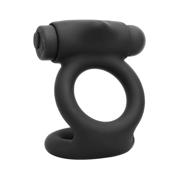 Tardenoche Denver double anneau pénien avec mini-vibromasseur (noir)
