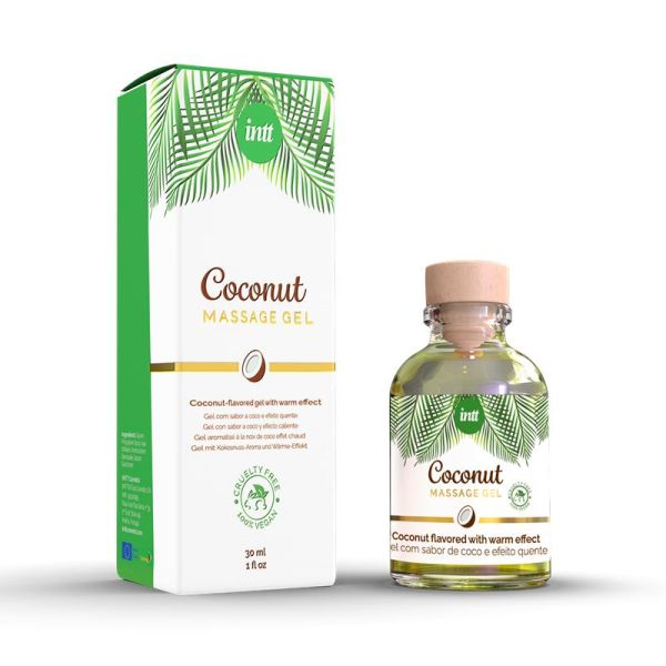 INTT gel de massage comestible coco, 100% vegan 30 ml