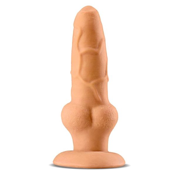 Max & Co Gerd dildo realista com testículos 8,1" cor de pele