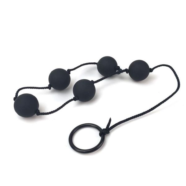 A-Gusto Anal Beads Chain 5 Balls 36 cm (Black)
