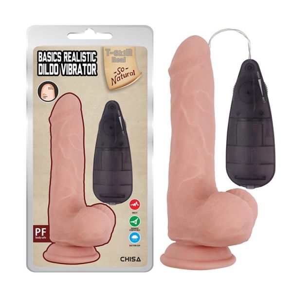 Chisa Realistic Vibrating Dildo Basics Realistic 7.8"