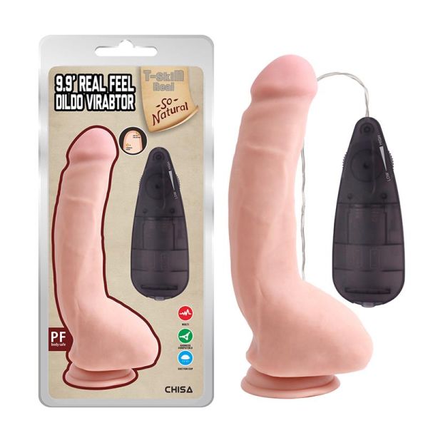 Chisa Realistic Vibrating Dildo Real Feel 9.9"