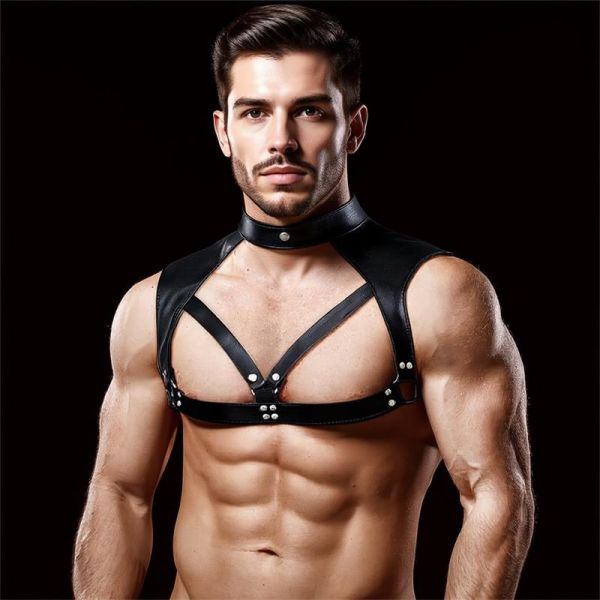 IntoYou Darius arnês de peito para homem, couro vegano