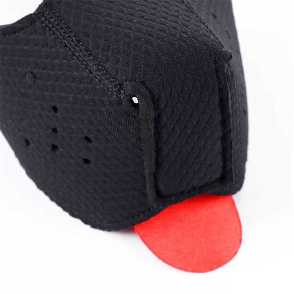 A-Gusto máscara de cachorro em neoprene ajustável (preto)