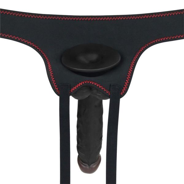 Lovetoy Adjustable Strap on with Dildo 10 Functions 7.5"