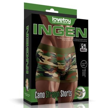 Lovetoy Camo Strapon Shorts 28"-32"
