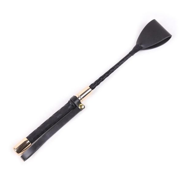 LateToBed Classic Crop Black and Gold 30 cm