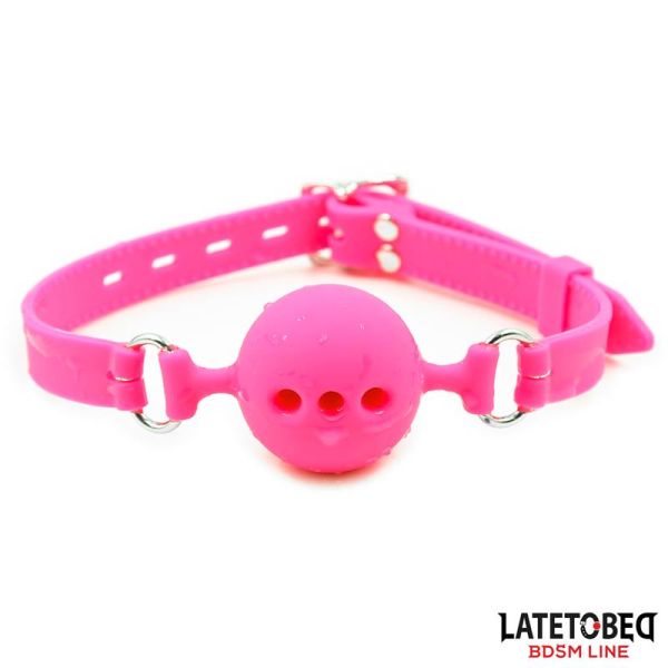 LateToBed Breathable Silicone Ball Gag M - 4.5 cm