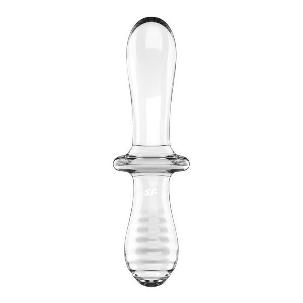 Satisfyer Stimulator Double Crystal Hot and Cold Clear