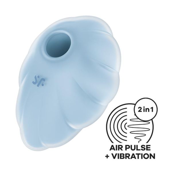 Satisfyer Cloud Dancer, stimulateur clitoridien par succion et vibration (bleu)