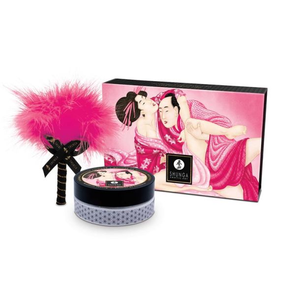 Shunga pó corporal comestível framboesa