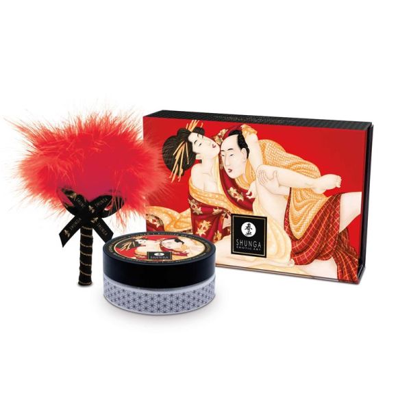 Shunga pó corporal comestível morango espumante (vinho)