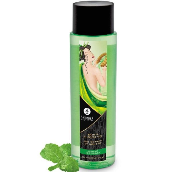 Shunga gel bain et douche menthe sensuelle 370 ml