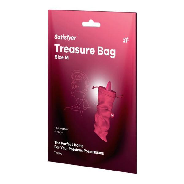 Sac de rangement pour sextoys Satisfyer Treasure Bag, taille M (rouge)