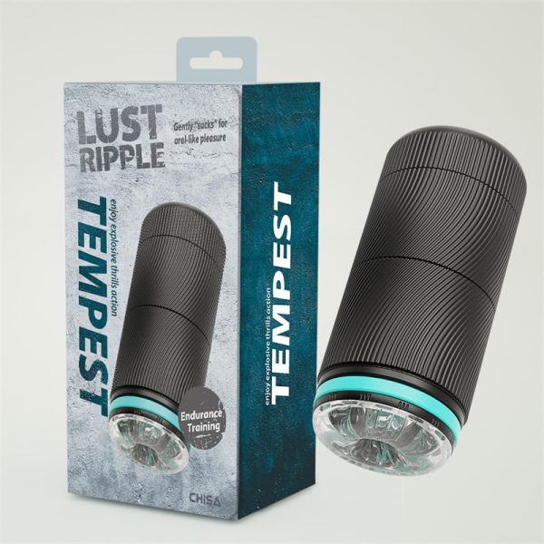 Masturbador manual Tempest da Chisa (preto)