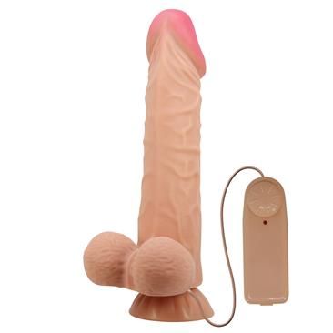 Baile Sliding Skin Vibrating Dildo 24 cm with Remote