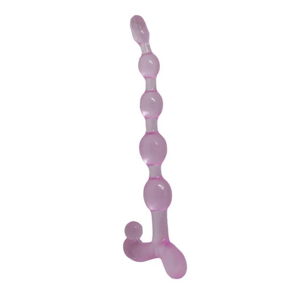 Baile Bendy Twist Anal Beads (Pink)