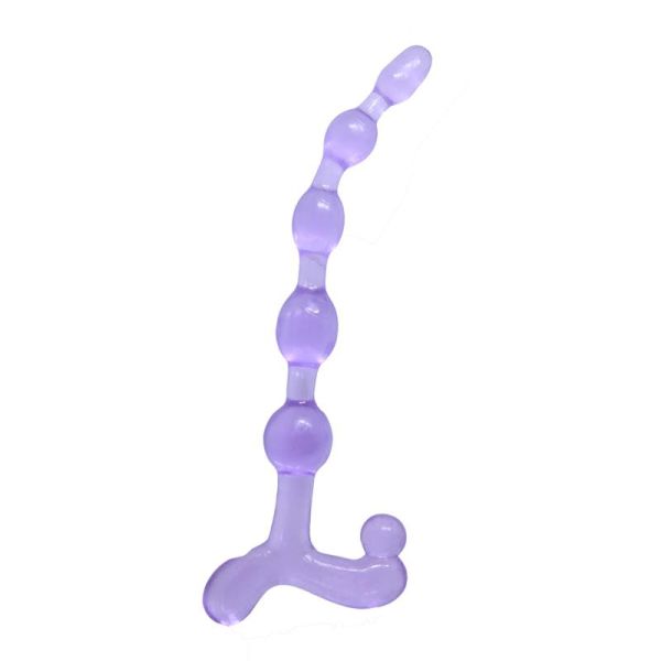 Baile Bendy Twist Anal Beads (Purple)