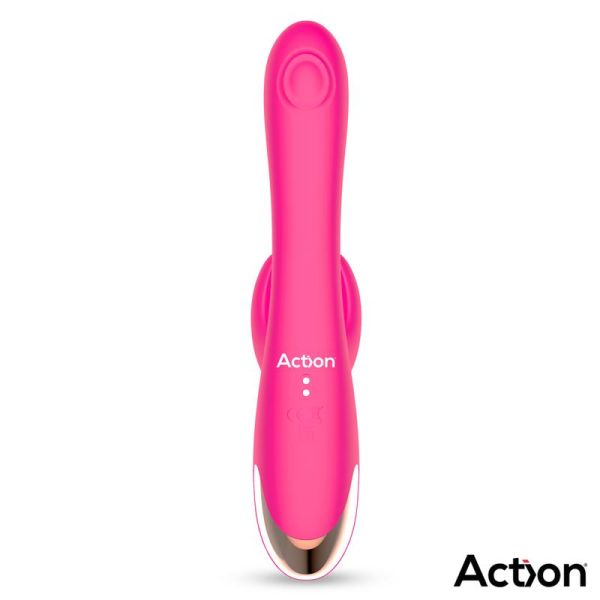 Action Antony Vibrator mit doppeltem Klopfen und wackelndem Finger