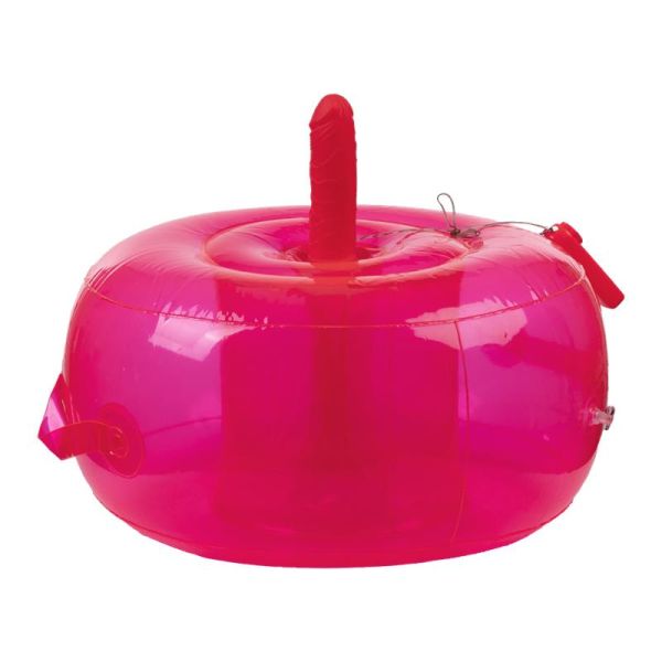 Inflatable Fun Cushion with Vibrating Dildo and Remote