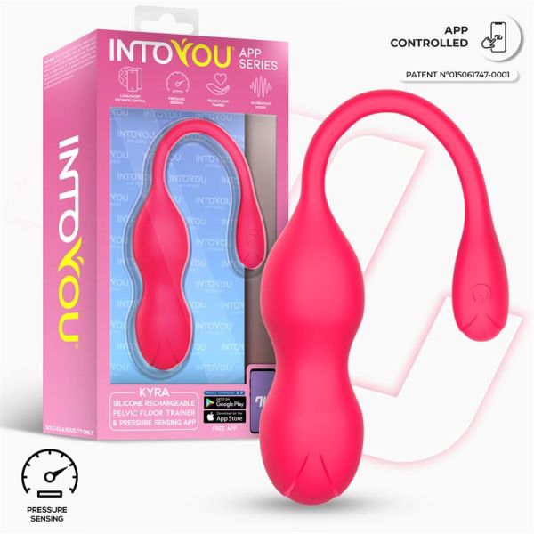 IntoYou Kyra rééducateur périnéal avec capteur de pression (rose)
