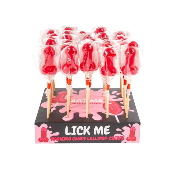 Secret Play Display Cherry Lollipops Spicy Warming Effect