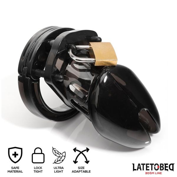 LateToBed Chastity Penis Cage Short (Black)