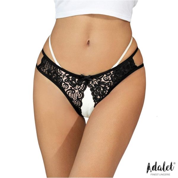 Adalet Lingerie Hope Open Panty (Black)