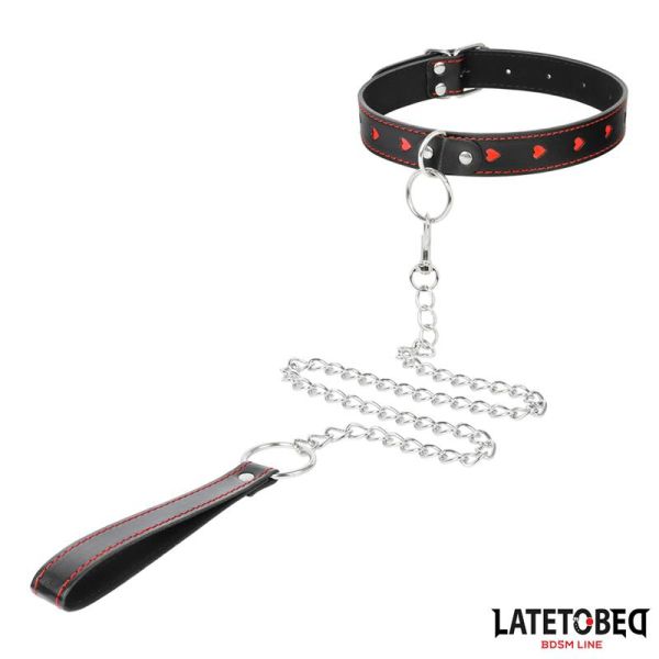 LateToBed collier avec laisse 52 cm