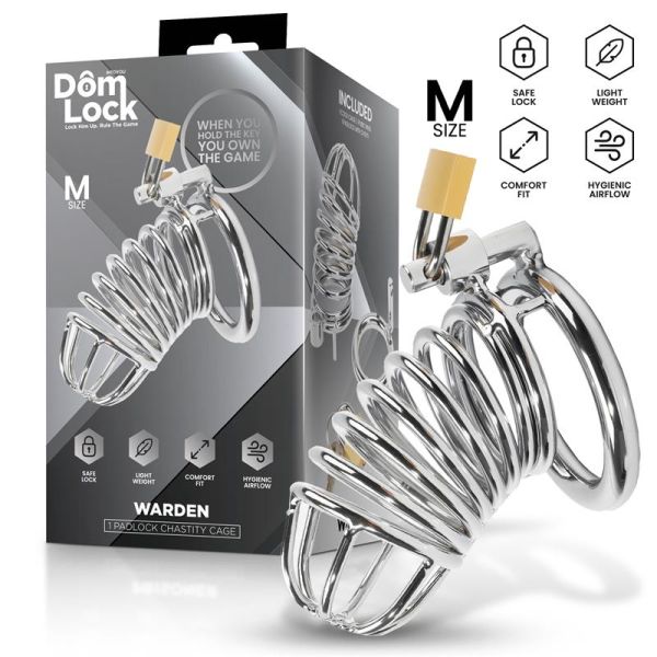 Domlock Warden Chastity Cage Size M