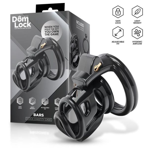Domlock Bars Chastity Cage with Internal Lock
