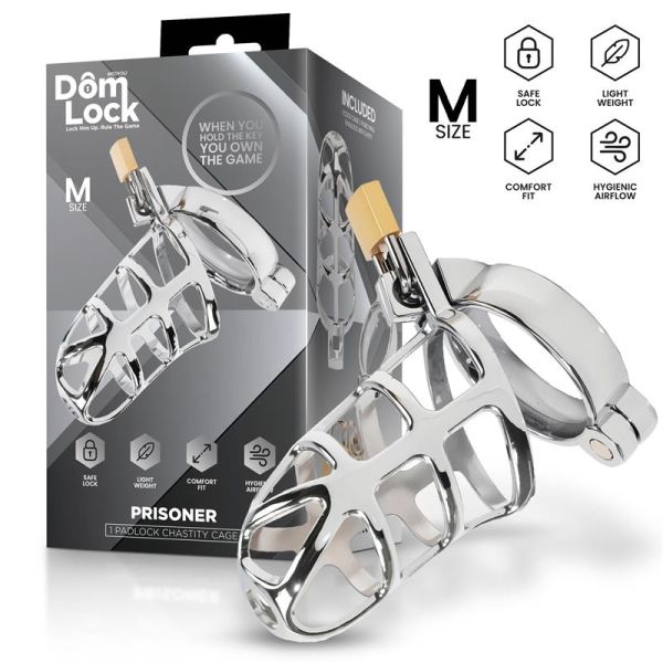 Domlock Prisoner Chastity Cage Size M