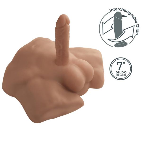 SilexD Apollo S meio torso silicone líquido caramelo 7"