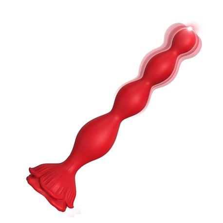 Urban Sky Vibrating Anal Beads with (Rose Base)
