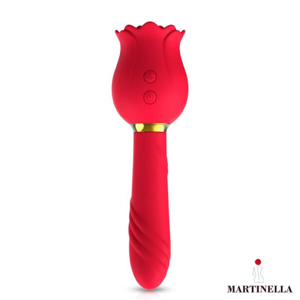 Martinella Rose with Suction and Vibe 2 in 1