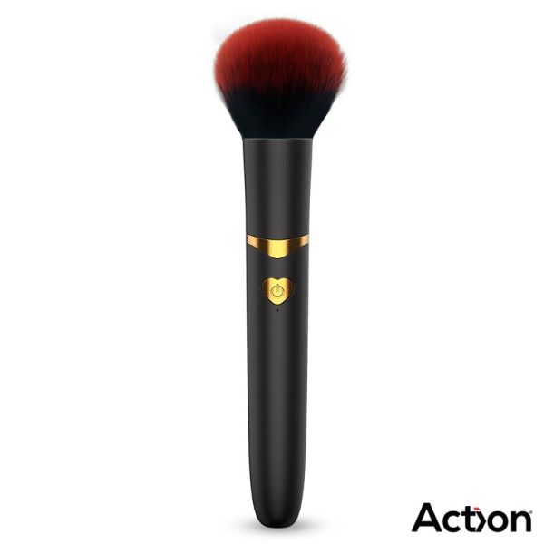 Action Secret Noir Vibrating Make-Up Brush (Black)