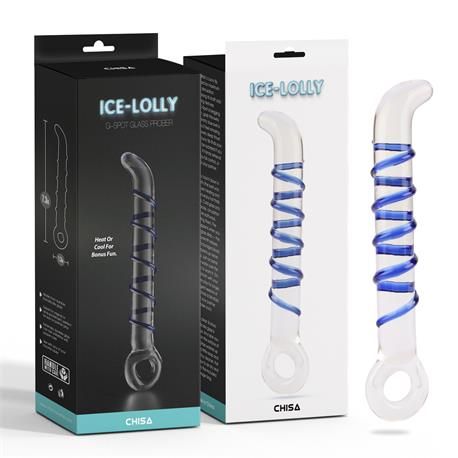 Chisa Ice-Lolly estimulador de vidro 7,3"