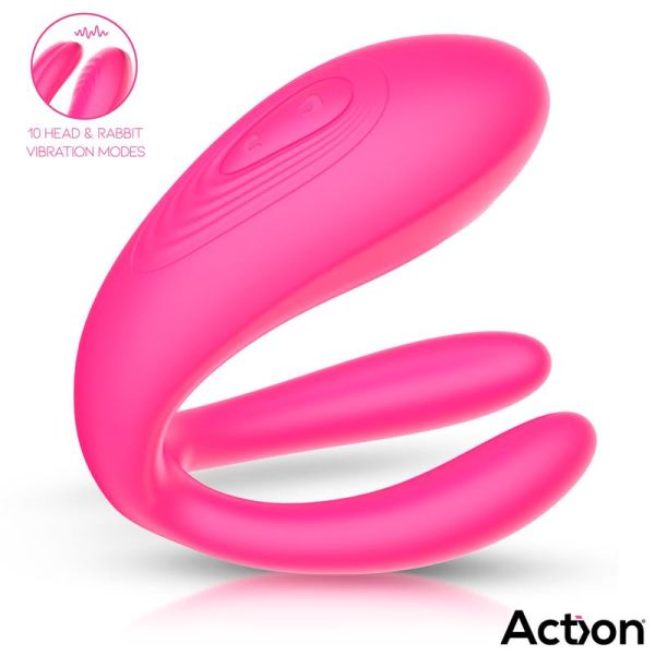 Action Karen Adjustable Couples Vibrator with Remote Control