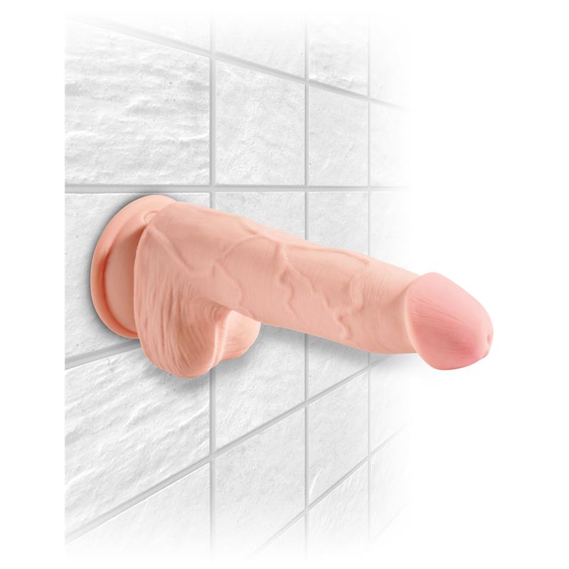 3D Triple Density Dildo with Balls Plus 5 Flesh - Image 4