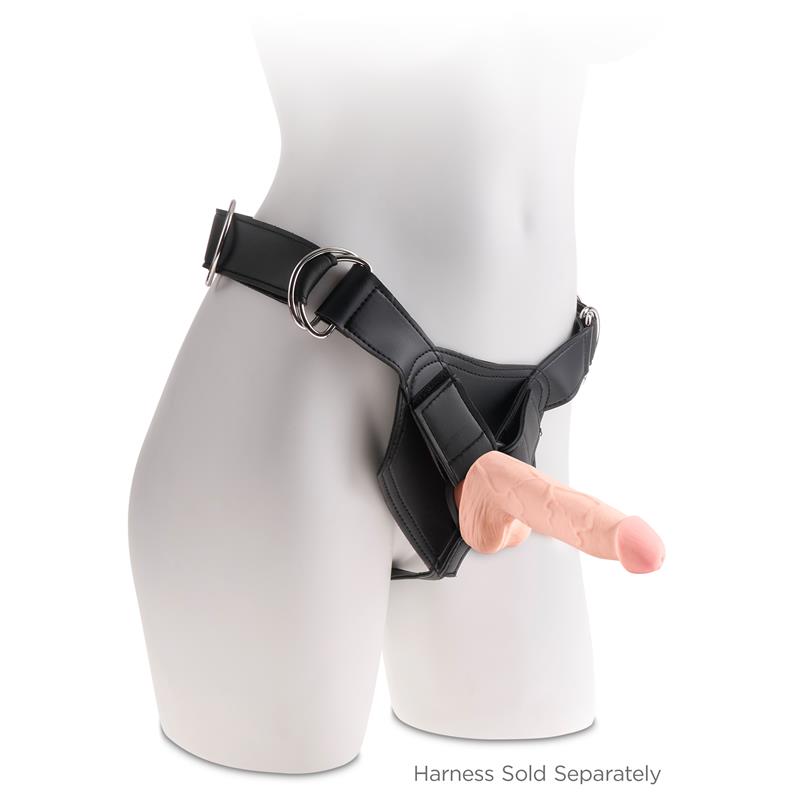 3D Triple Density Dildo with Balls Plus 5 Flesh - Image 6