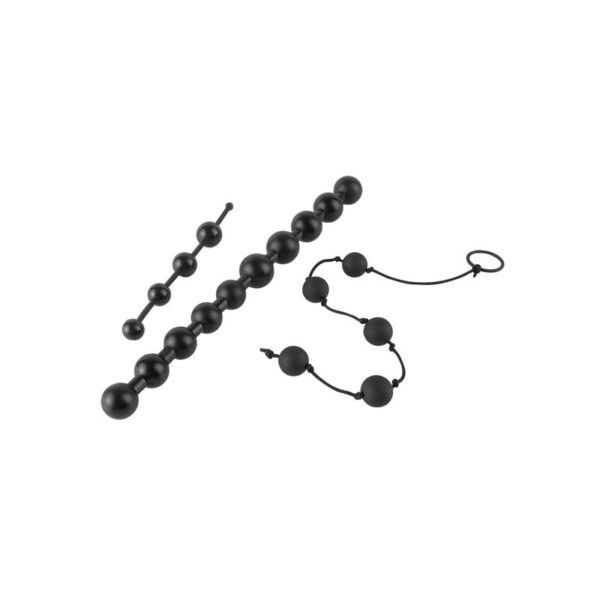 Anal Fantasy Collection  Beginners Bead Kit - Colour Black - Image 2