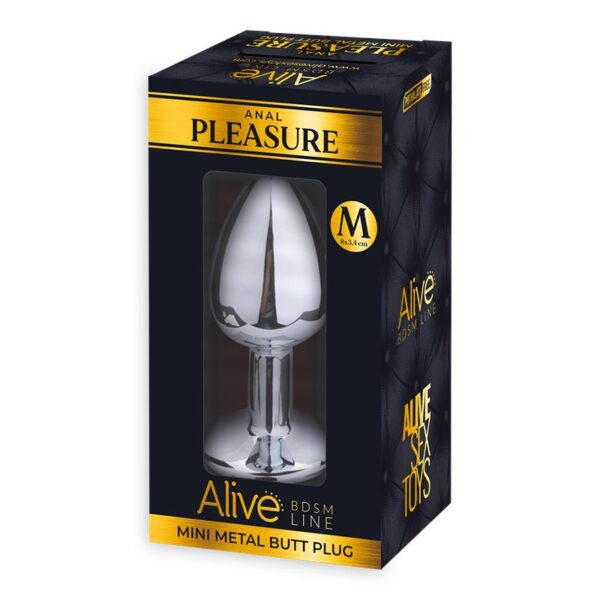 Anal Plug with Red Jewel Size M - Image 2