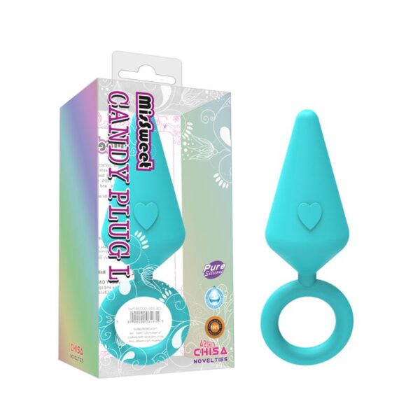Butt Plug Candy Plug L Silicone Blue - Image 2