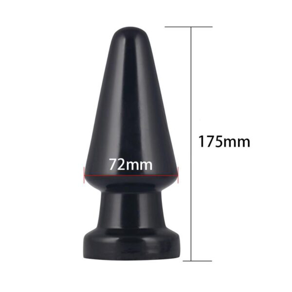 Butt Plug King Sized Anal Shocker 7 Black - Image 5