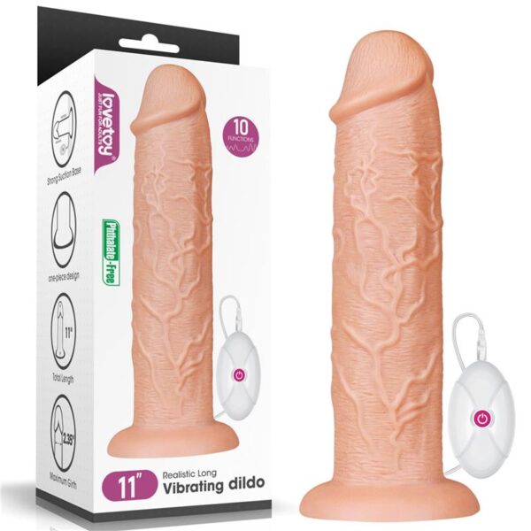 Dildo King 11 with Vibration Flesh - Image 3