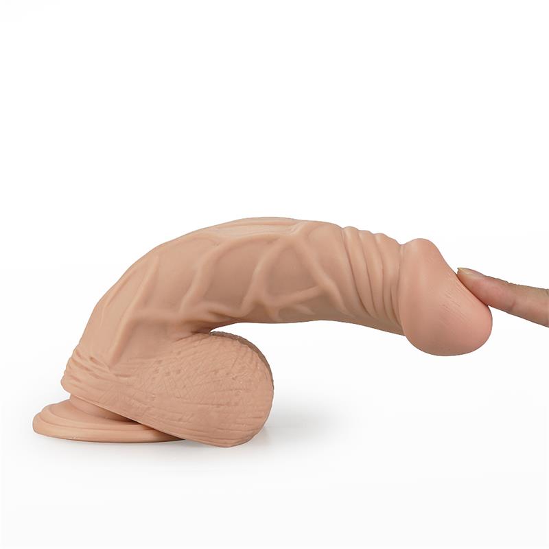 Dildo Real Extreme Dildo with Vibration 9 Flesh - Image 3