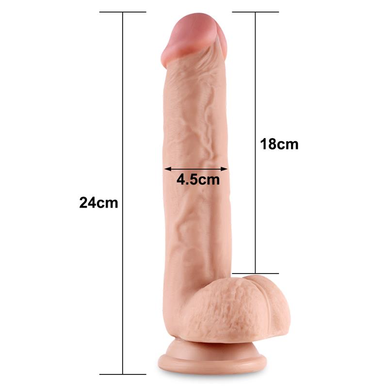 Dildo Sliding 9.5 Flesh - Image 8