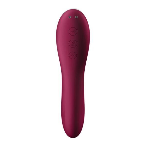 Dual Crush Vibe And Clitoris Sucker USB Red - Image 4